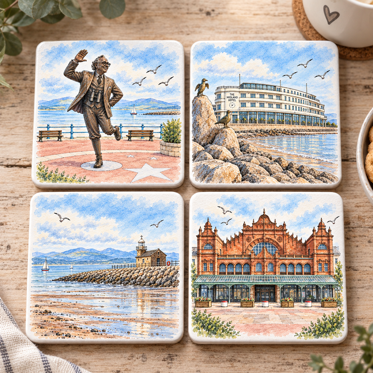 Morecambe Coasters - Set of 4 Coasters
