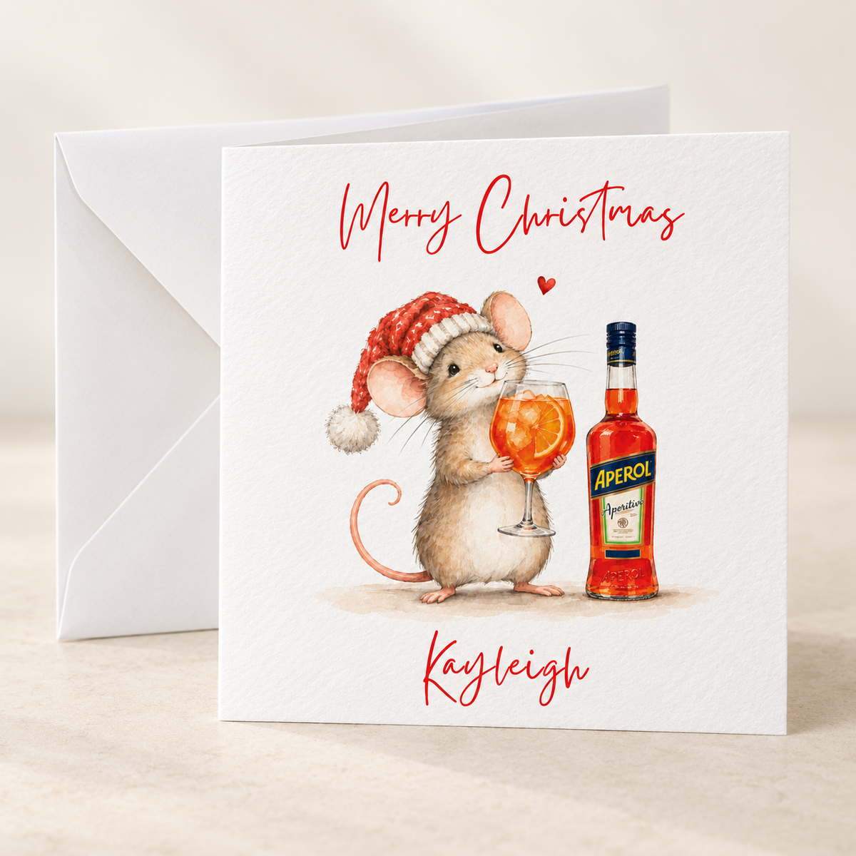 Personalised Christmas Cards for Drinks Lovers
