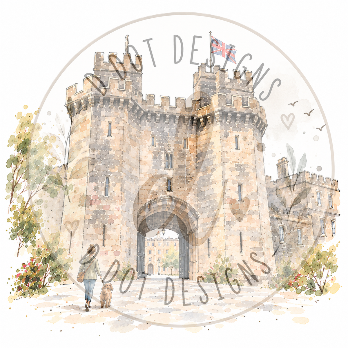 Lancaster & Morecambe Round Keepsake Tins – 15cm