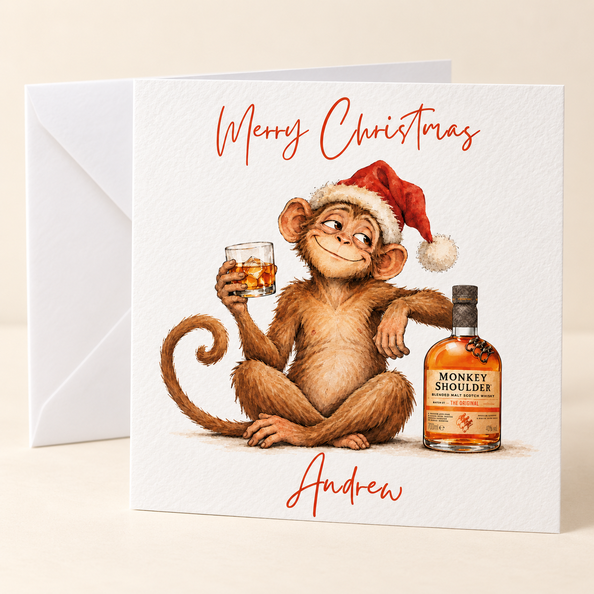 Personalised Christmas Cards for Drinks Lovers