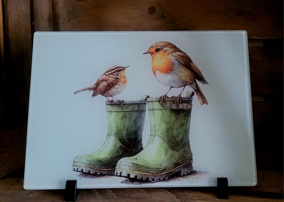 A4 and A3 Chopping Boards - Chinchilla