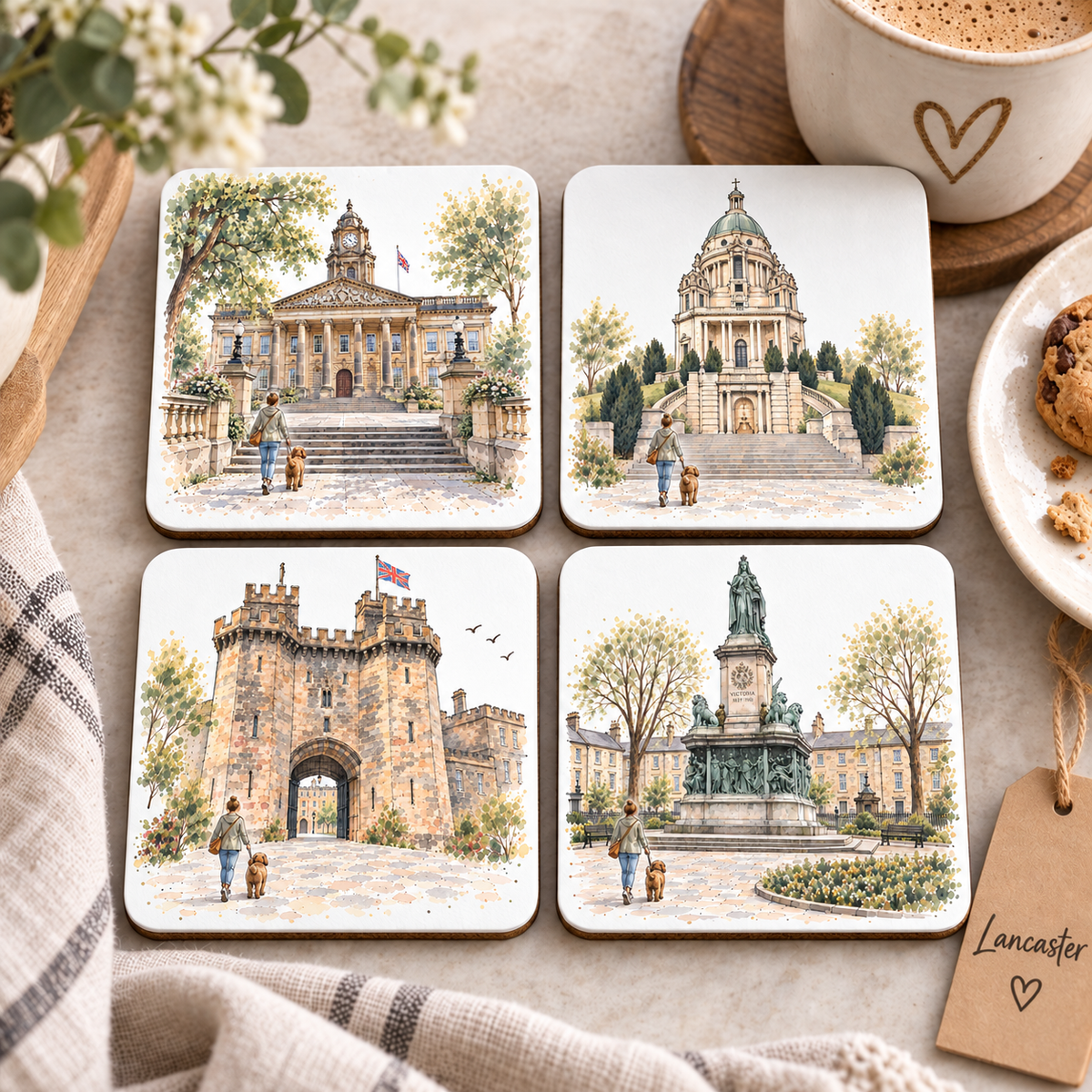 Lancaster Coasters - Set of 4