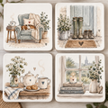 Cosy Home - Set of 4 Coasters