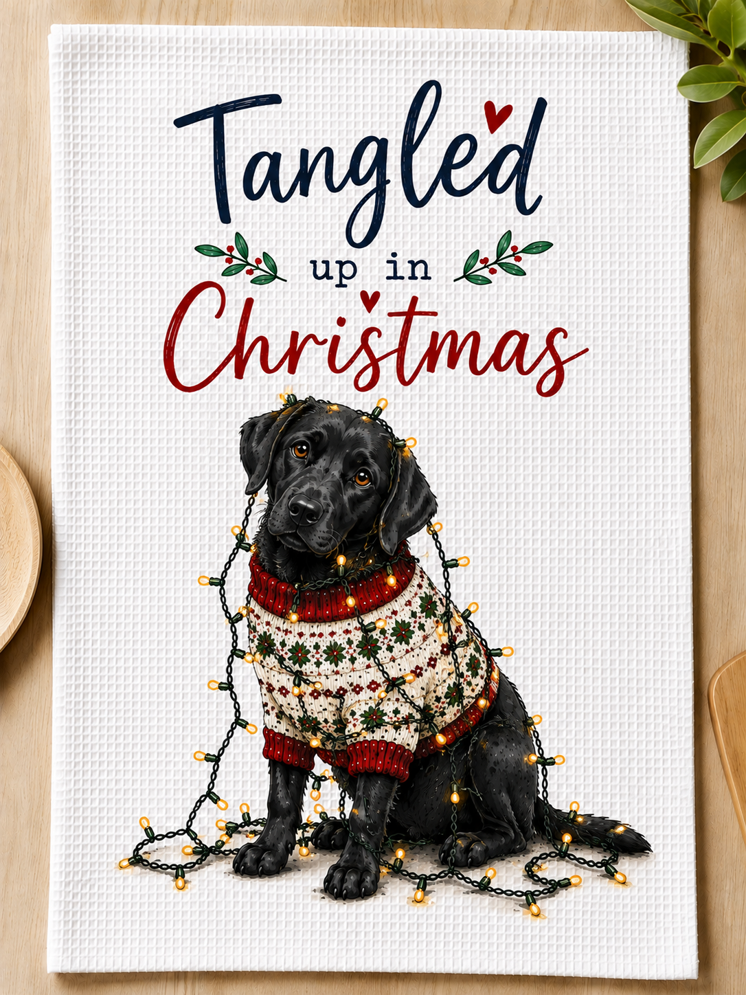 Tangled Up In Christmas - Tea Towels