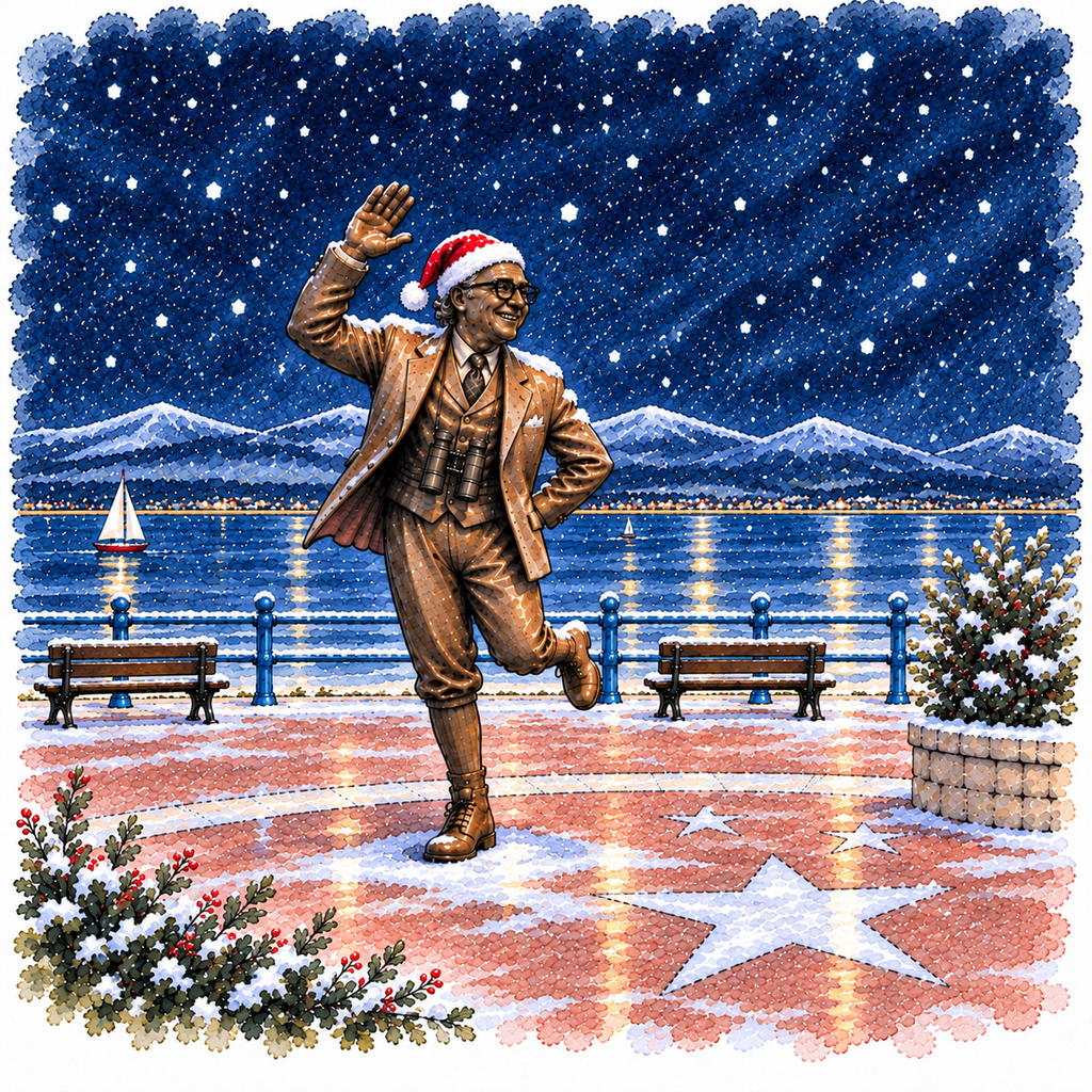 Christmas Tin - 15 x 15 cm - Morecambe Christmas Designs