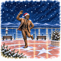 Christmas Tin - 15 x 15 cm - Morecambe Christmas Designs