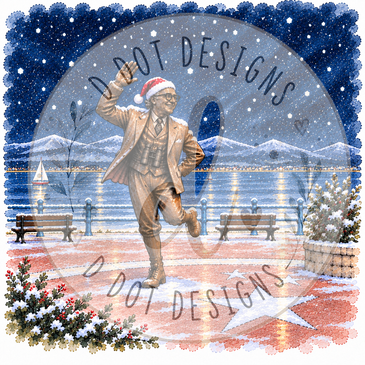 Morecambe at Christmas - Set of 4 Coasters