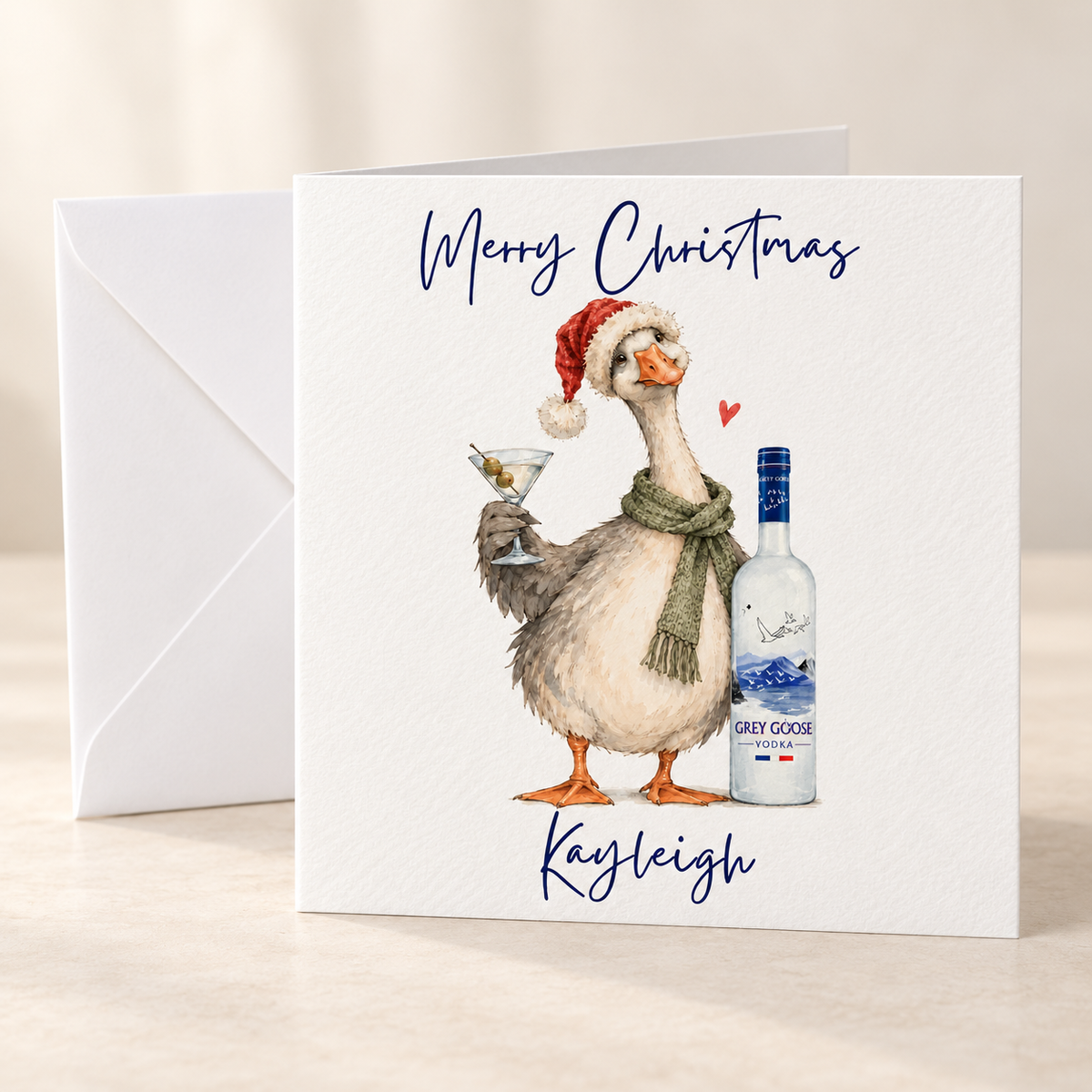 Personalised Christmas Cards for Drinks Lovers