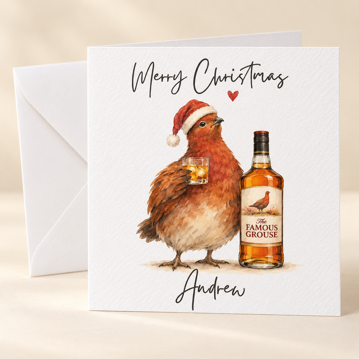 Personalised Christmas Cards for Drinks Lovers