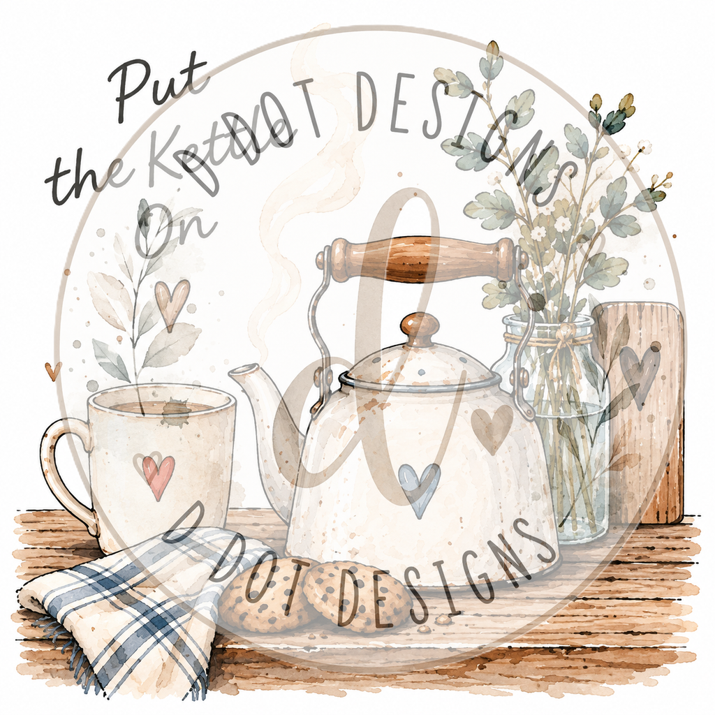 Put The Kettle On Storage Tin – Choice of 4 Designs