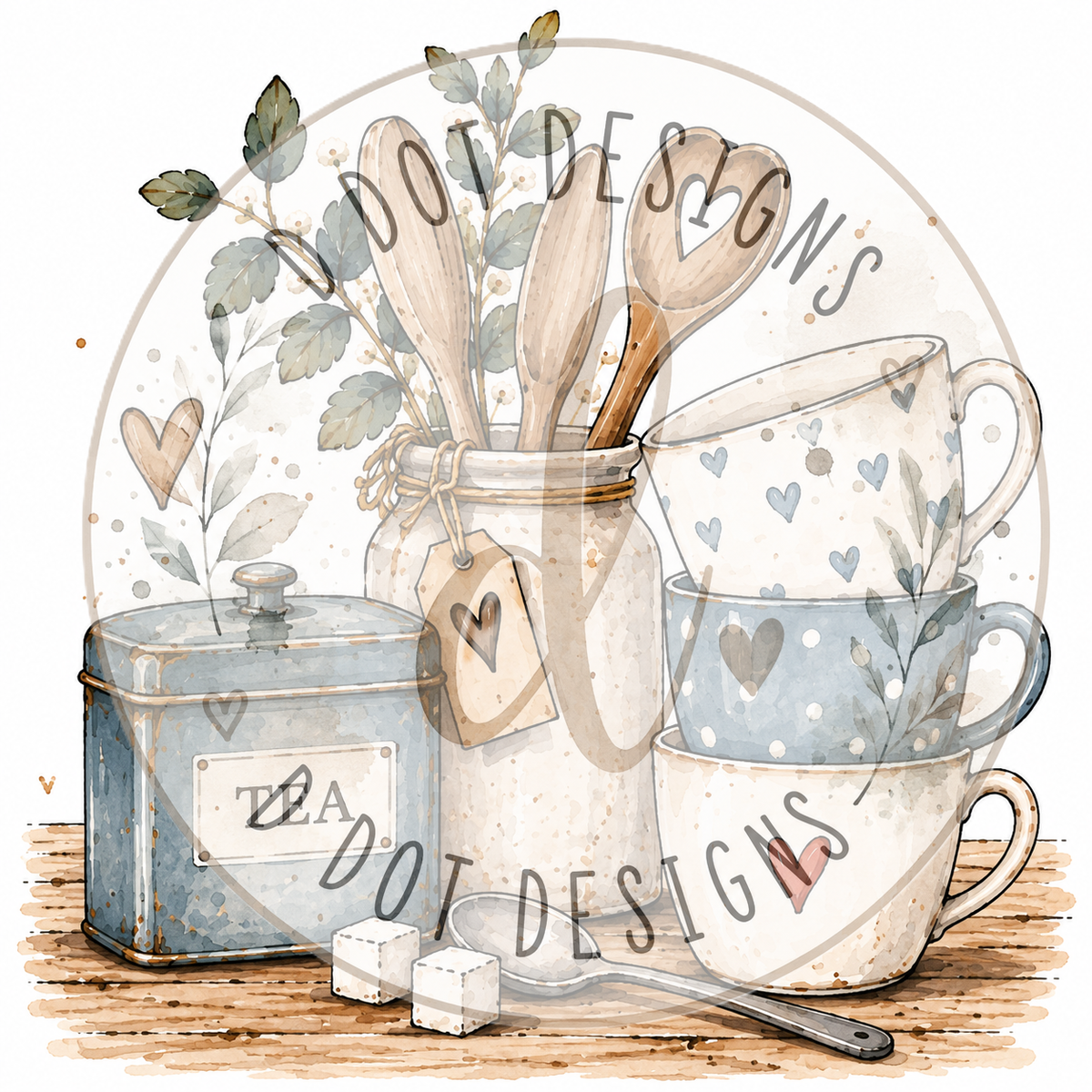 Put the Kettle On - Set of 4 Coasters