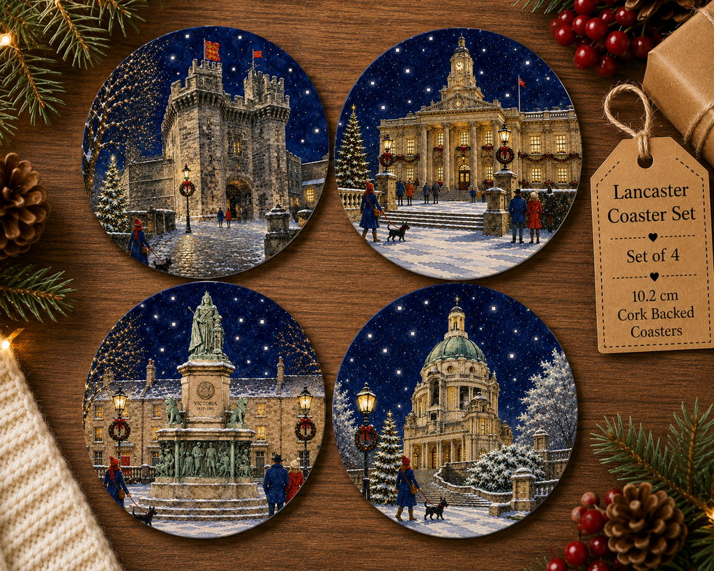 Lancaster Christmas Coasters - Set of 4 / Lancaster Gift