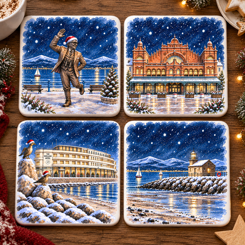 Morecambe at Christmas - Set of 4 Coasters