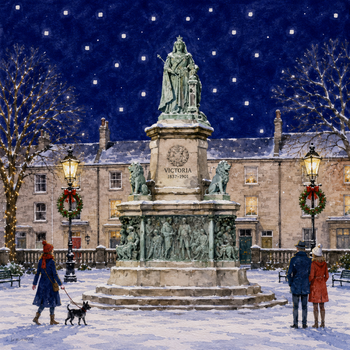 Lancaster Christmas Coasters - Set of 4 / Lancaster Gift