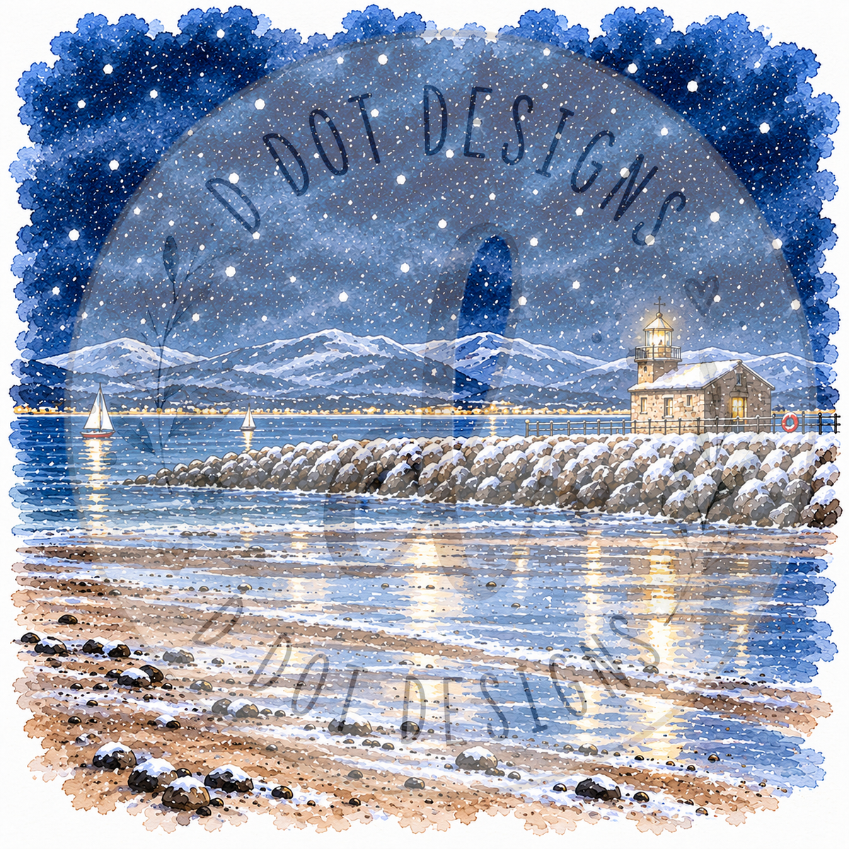 Morecambe at Christmas - Set of 4 Coasters