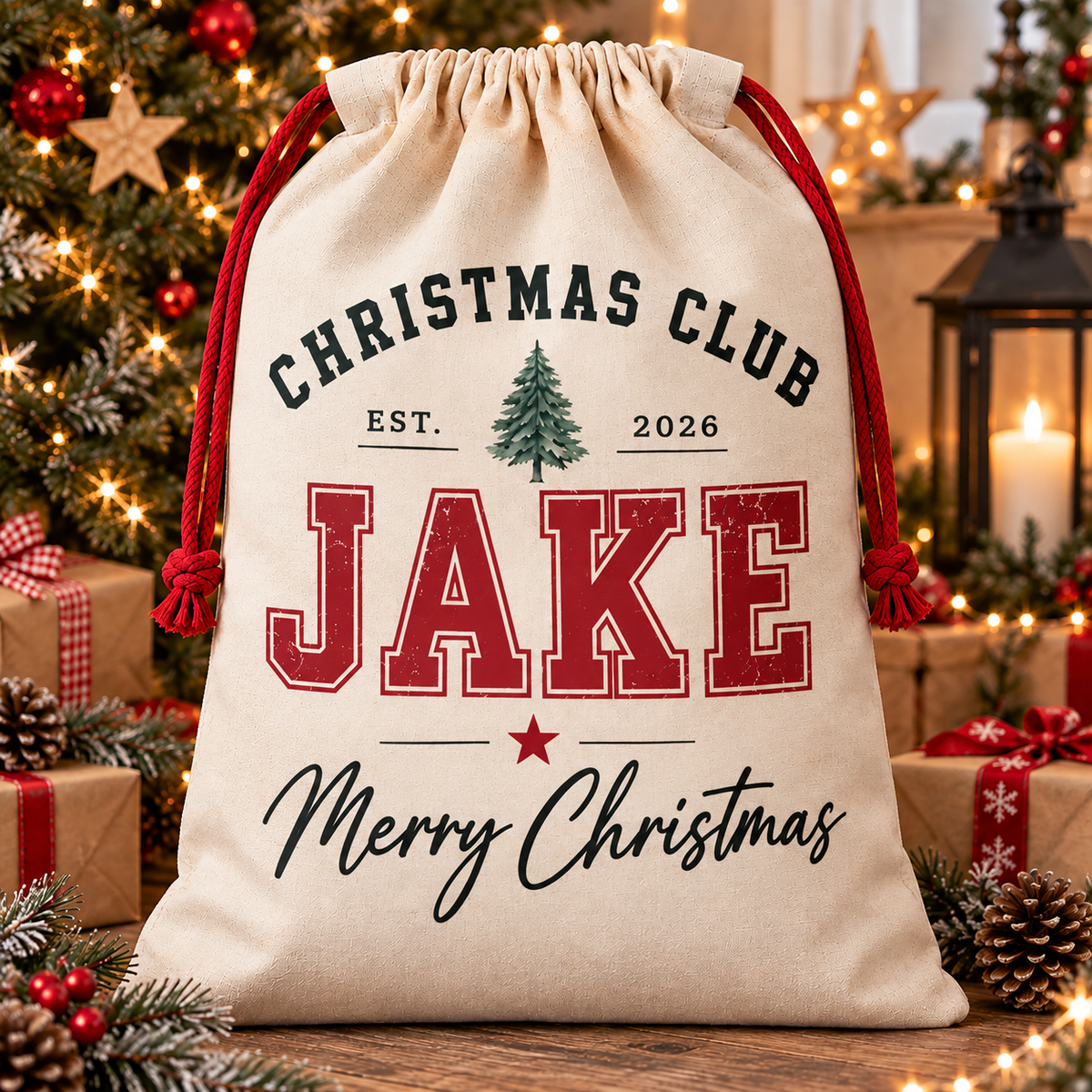 Personalised Santa Sack for Teens & Young Adults | D Dot Designs