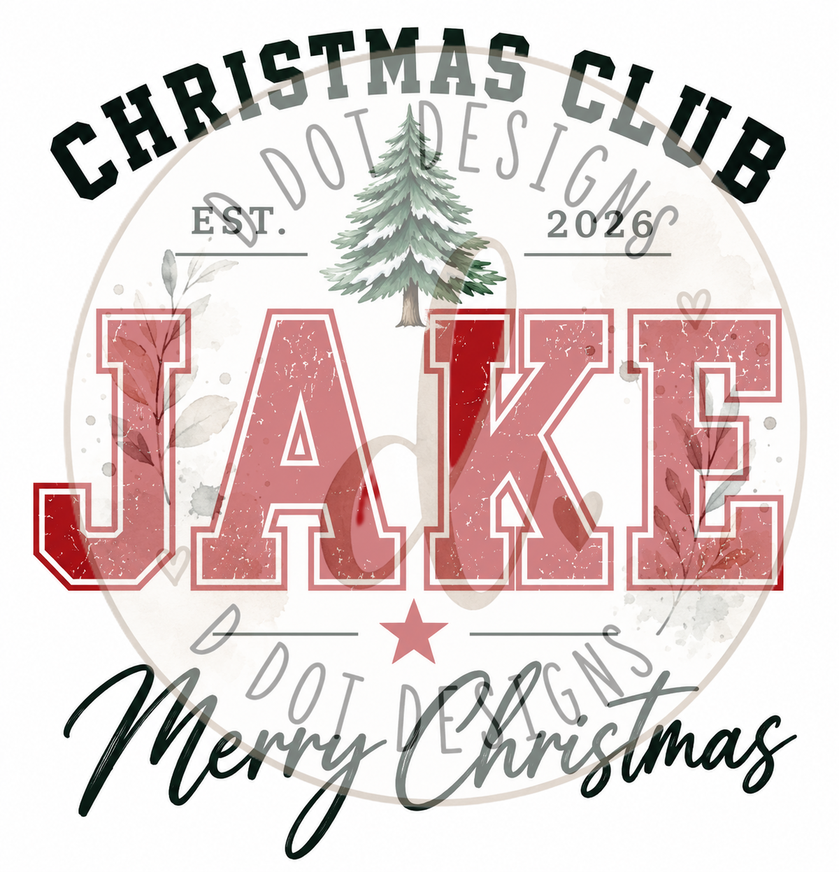 Personalised Santa Sack for Teens & Young Adults | D Dot Designs